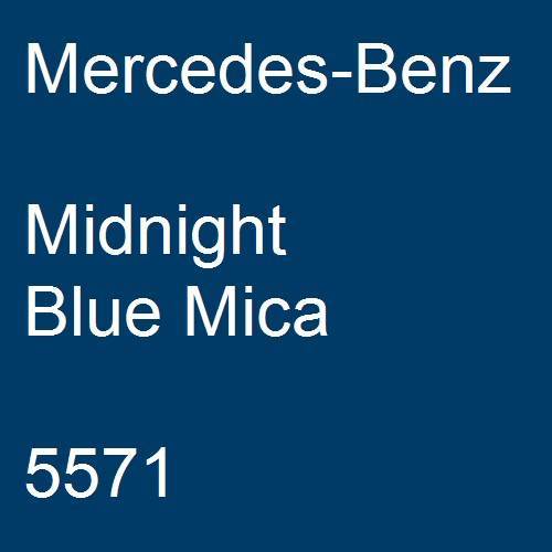 Mercedes-Benz, Midnight Blue Mica, 5571.